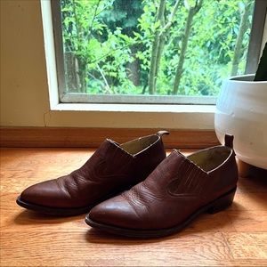 Frye | billy round toe leather booties | size 9